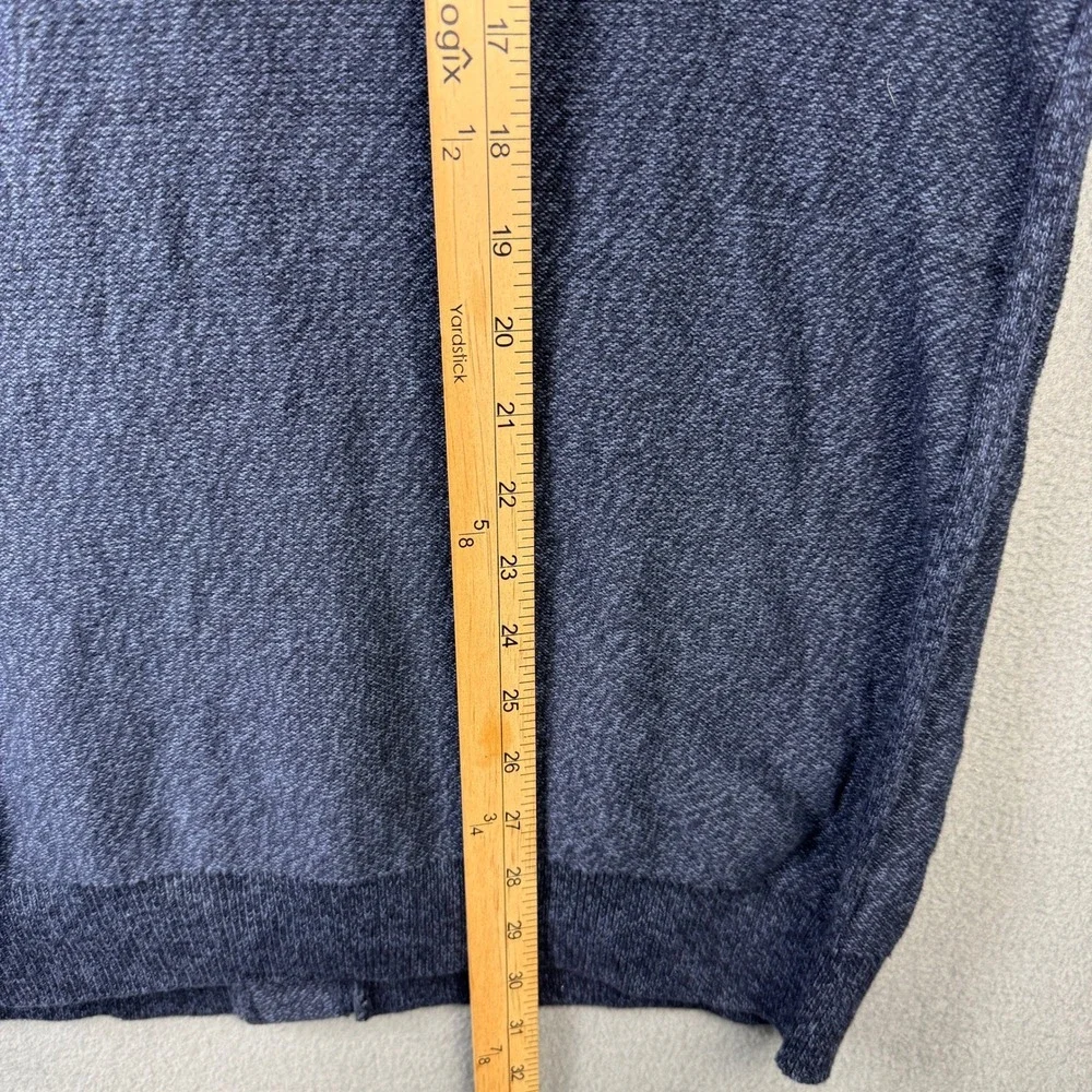 Banana Republic Mens XL Navy Blue Cotton Shawl Grandpa Cardigan Sweater